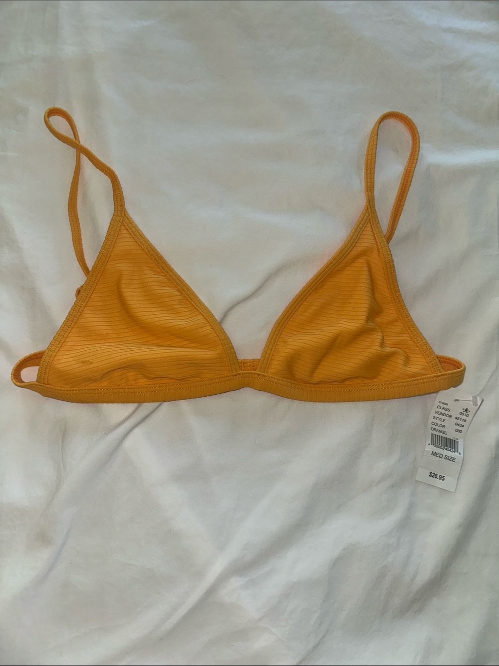 La Hearts by Pac Sun Mustard Yellow Triangle Bikini Top